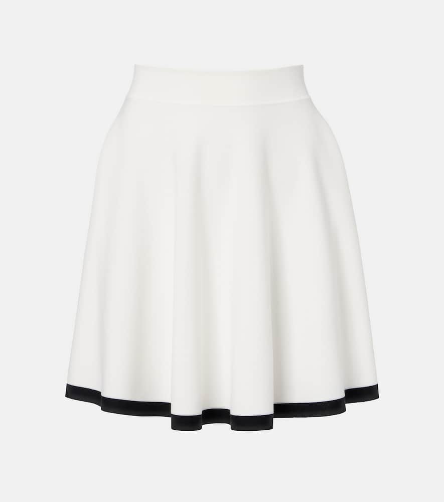 Cotton-blend miniskirt