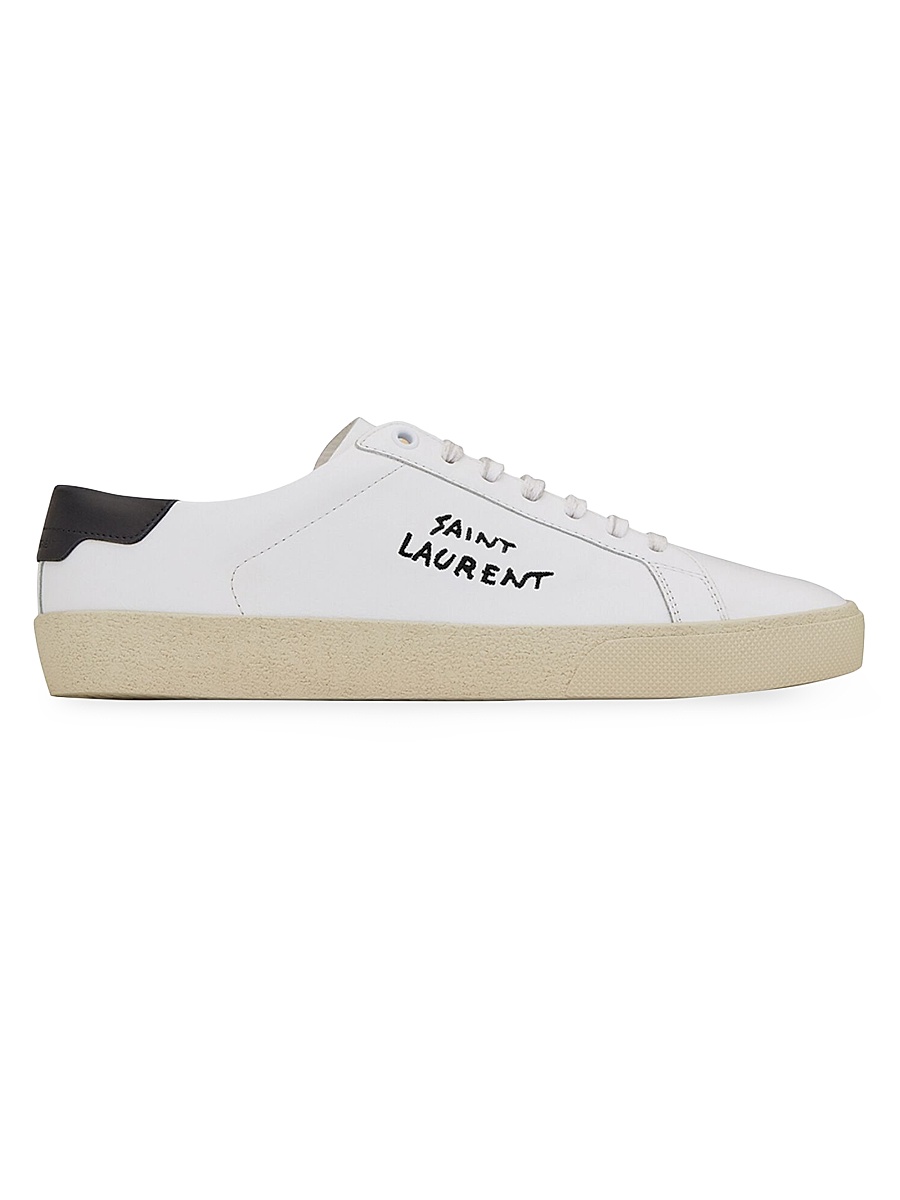 Men's Court Classic SL-06 Embroidered Sneakers - Optic White