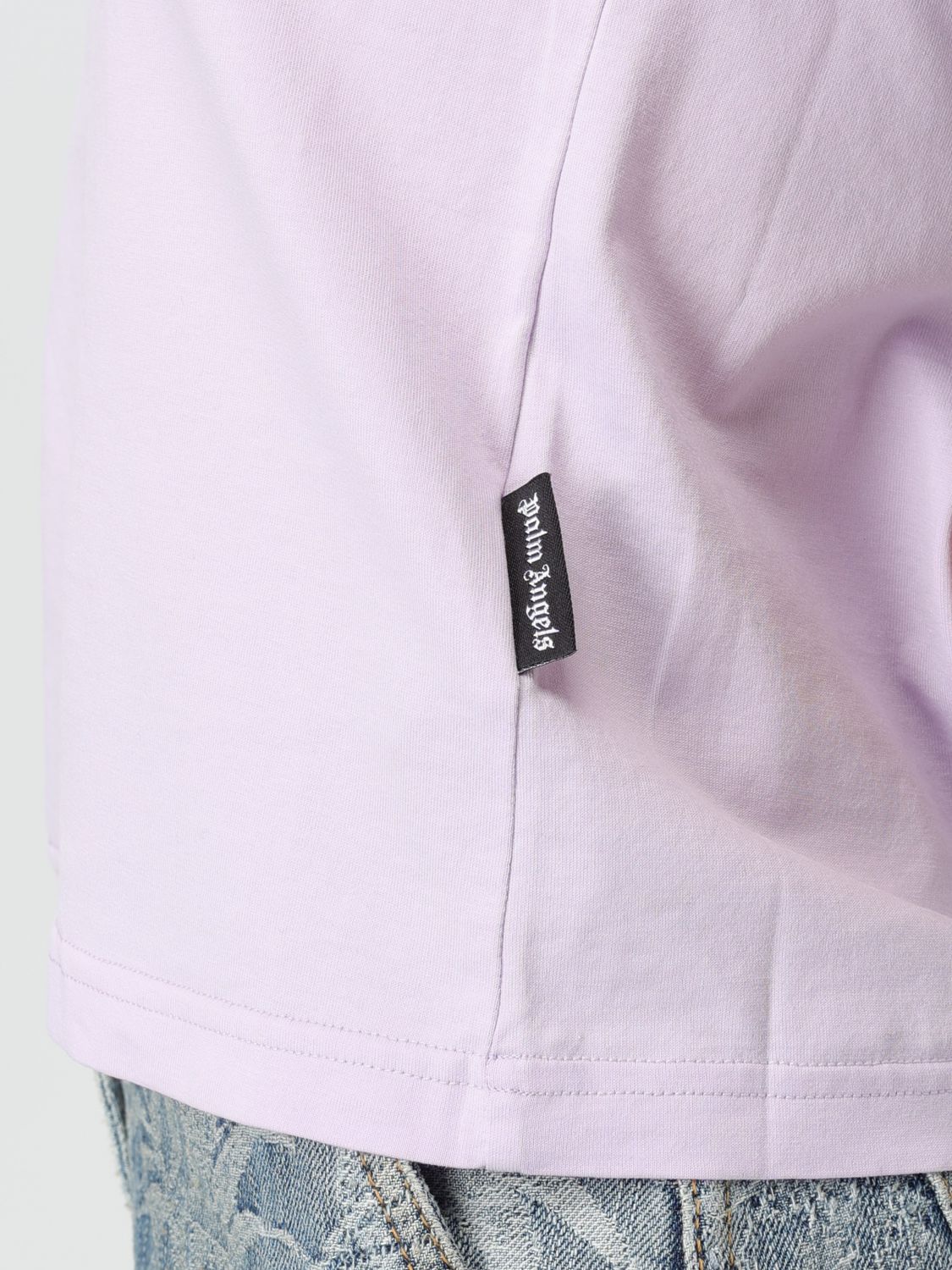 Logo fitted T-shirt - Purple