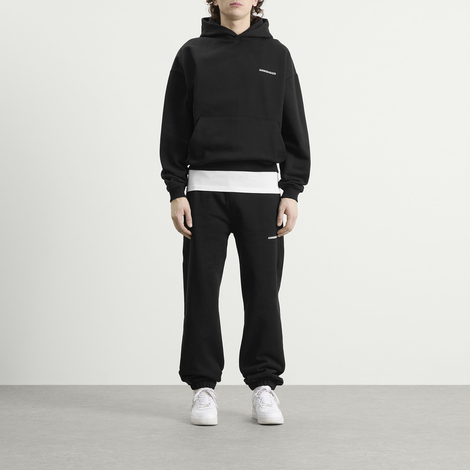 Men's Mini Logo Hoodie Black