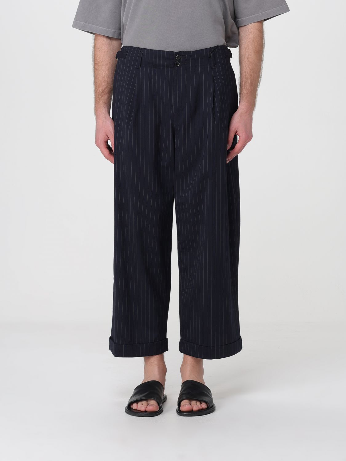 Pants Men color Blue
