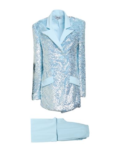 Woman Suit Sky blue Size 14 Acetate, Silk