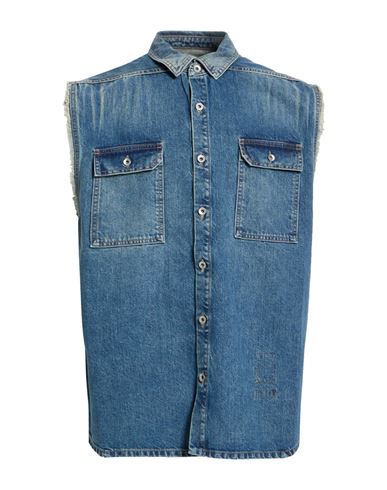 Man Denim shirt Blue Size M Cotton