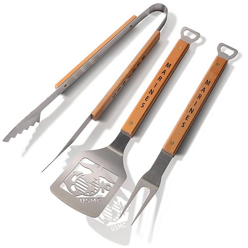 USMC Eagle  Globe & Anchor Classic Series 3-Piece BBQ Set