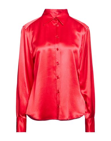 Woman Shirt Red Size 6 Silk