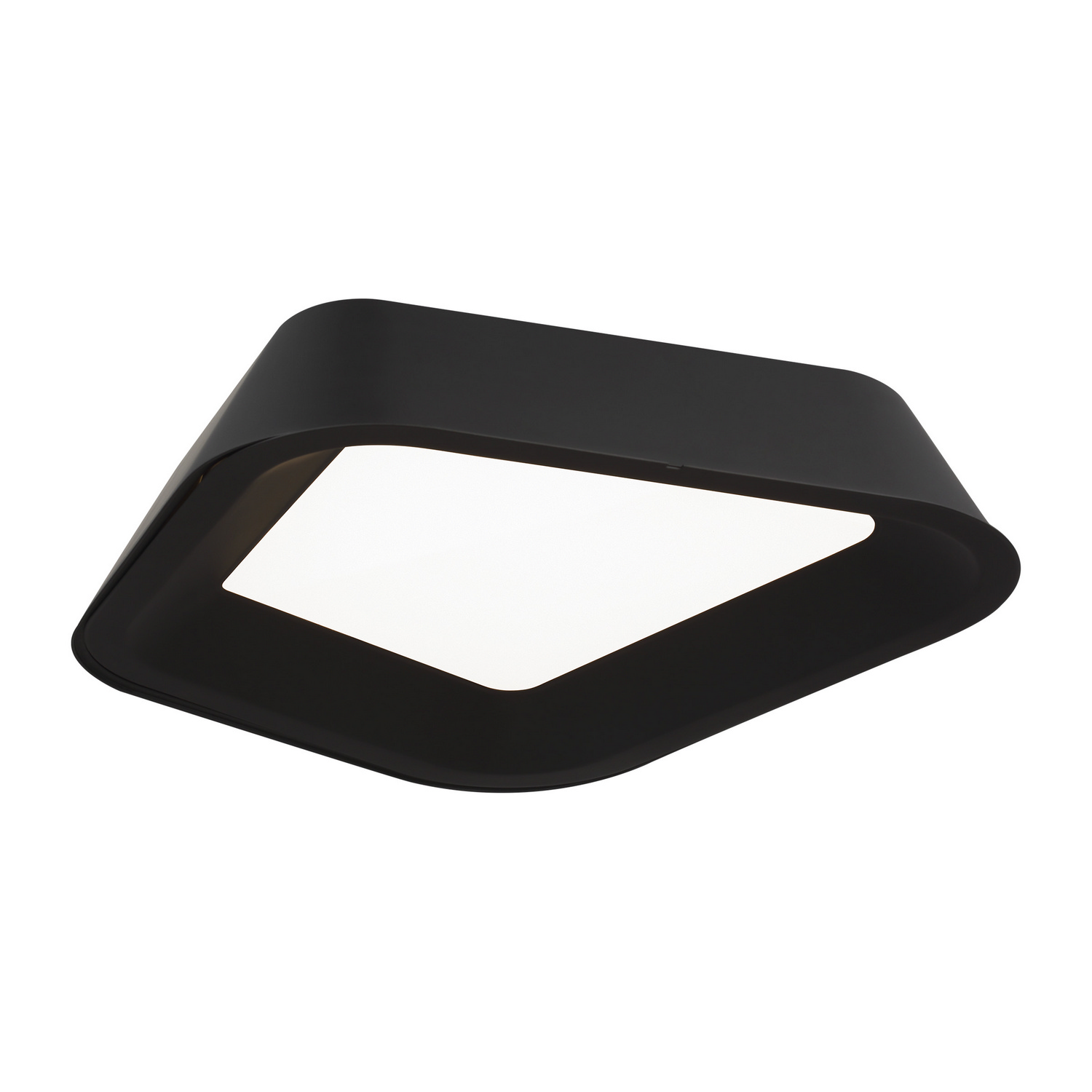 Rhonan 1-Light 3.00"H LED Flush Mount in Nightshade Black