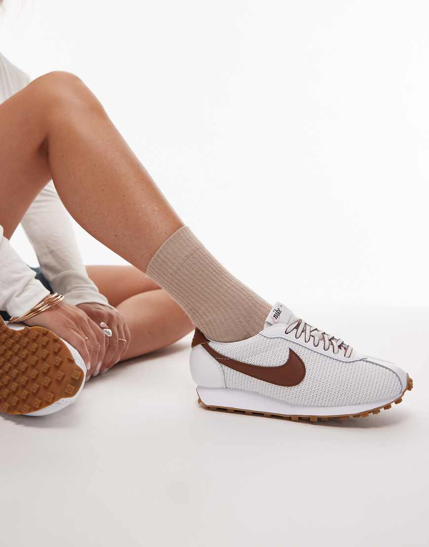 LD-1000 sneakers in white & brown