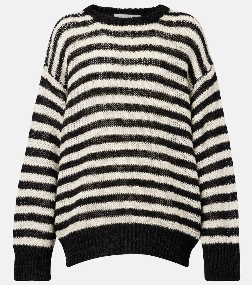 Róhe Striped linen-blend sweater