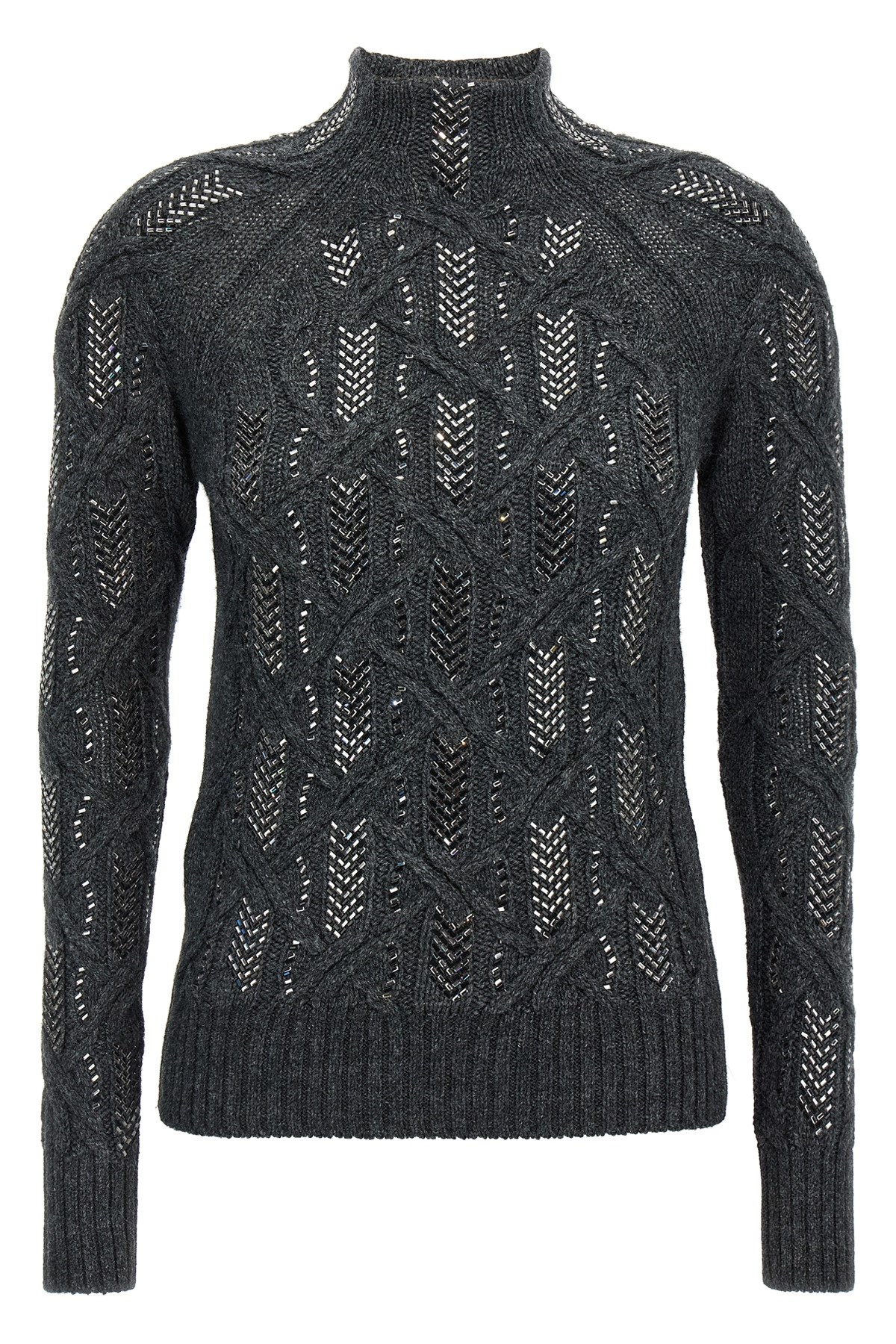 Crystal Braid Sweater