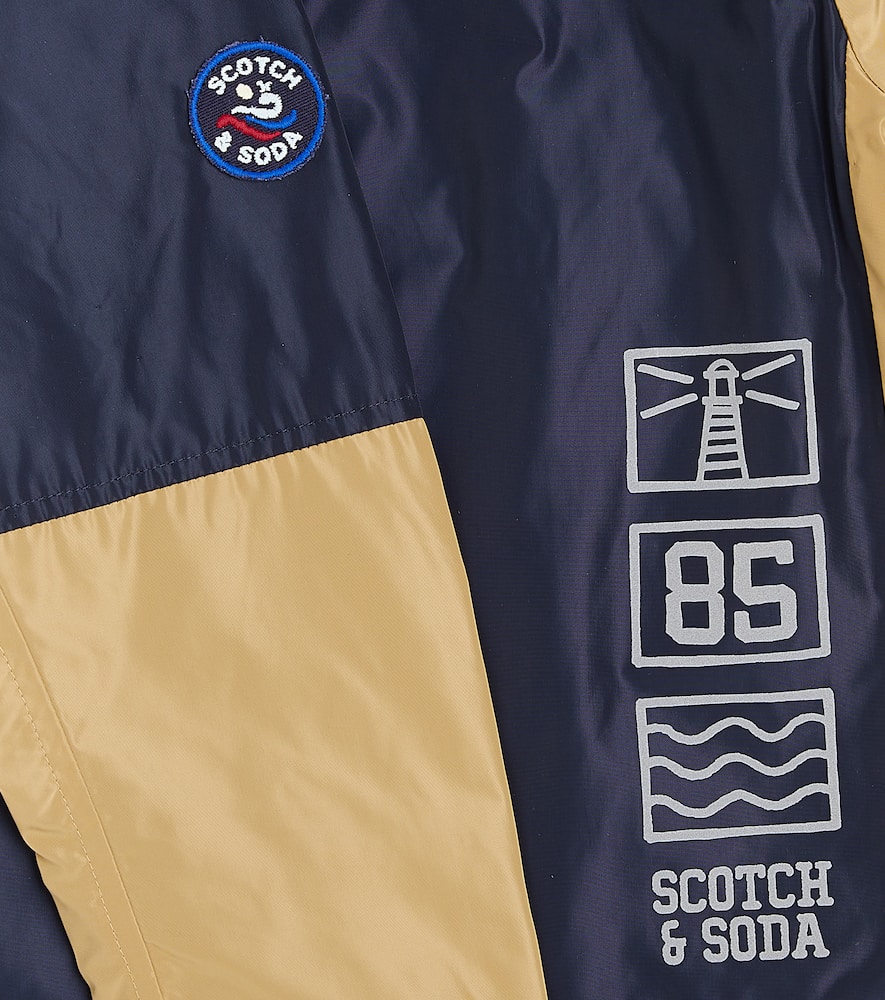 Scotch & Soda Kids Colorblocked technical jacket