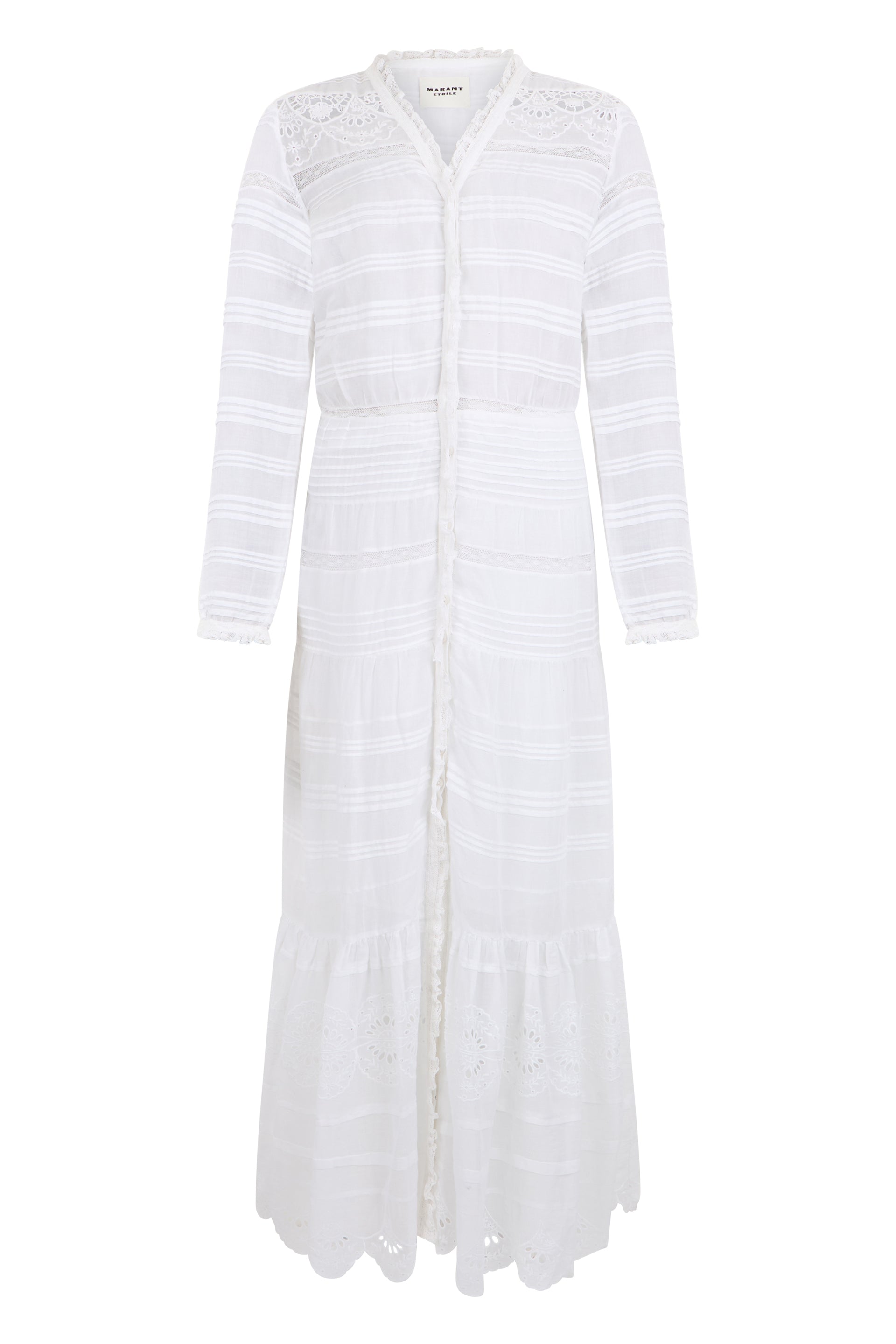 Marant étoile Daniva Long Sleeved V-Neck Dress