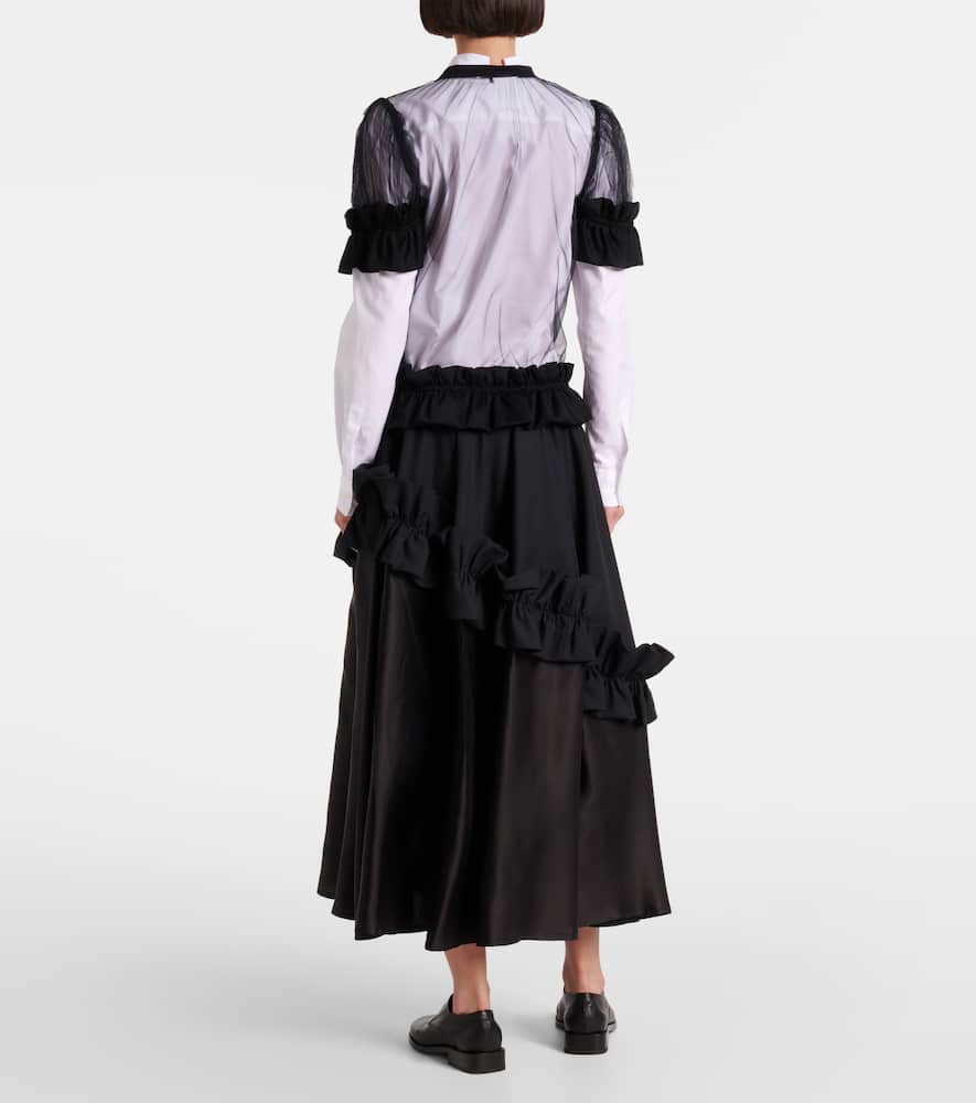 Sheer tulle top
