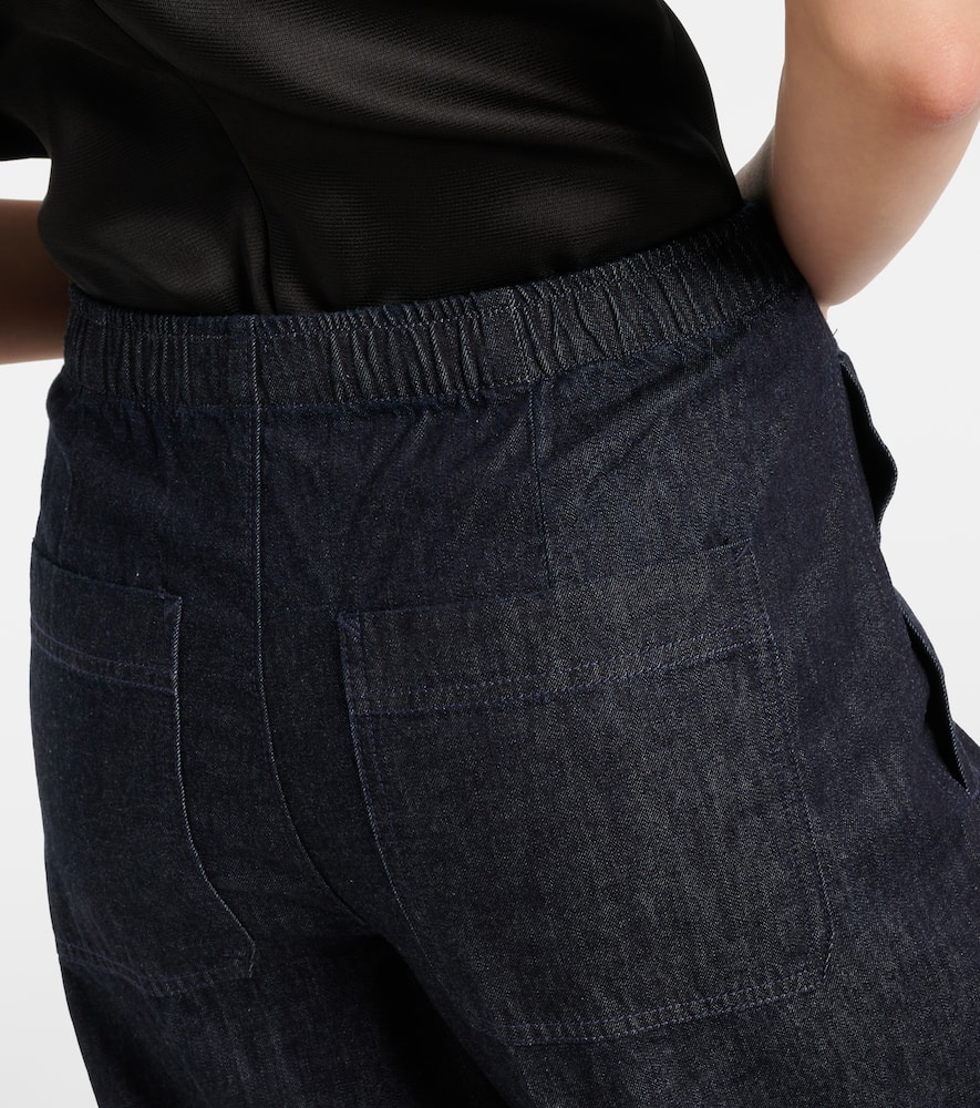 Vince Low-rise cotton twill wide-leg pants
