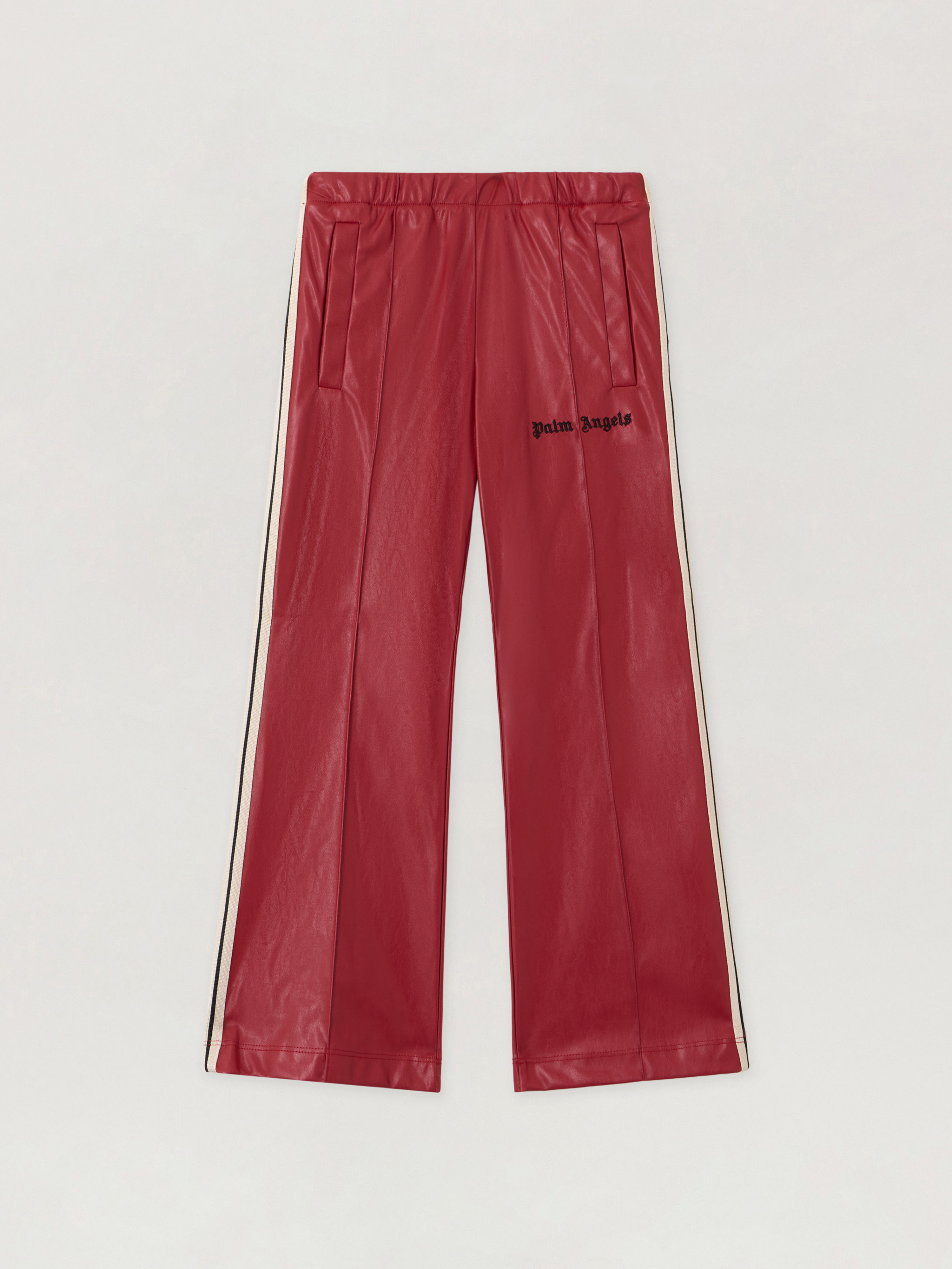 Pa Coated Track Flare Pant Kids  Brick Red