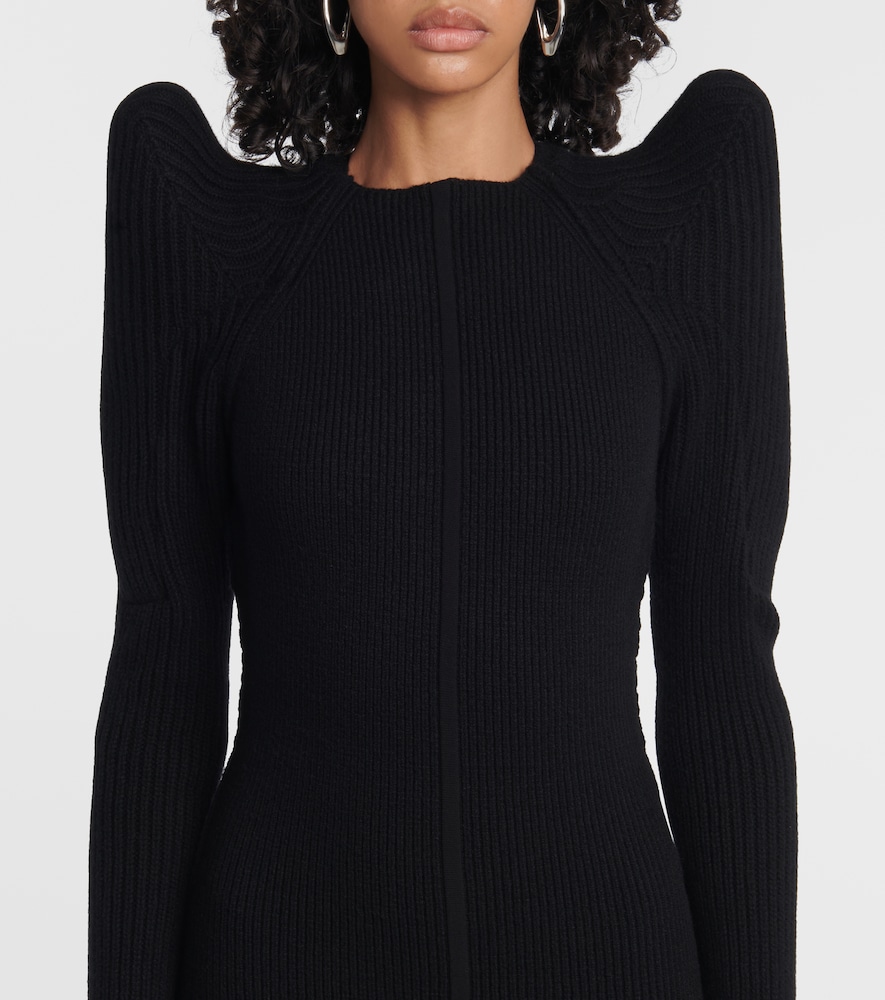 Cashmere and wool gown