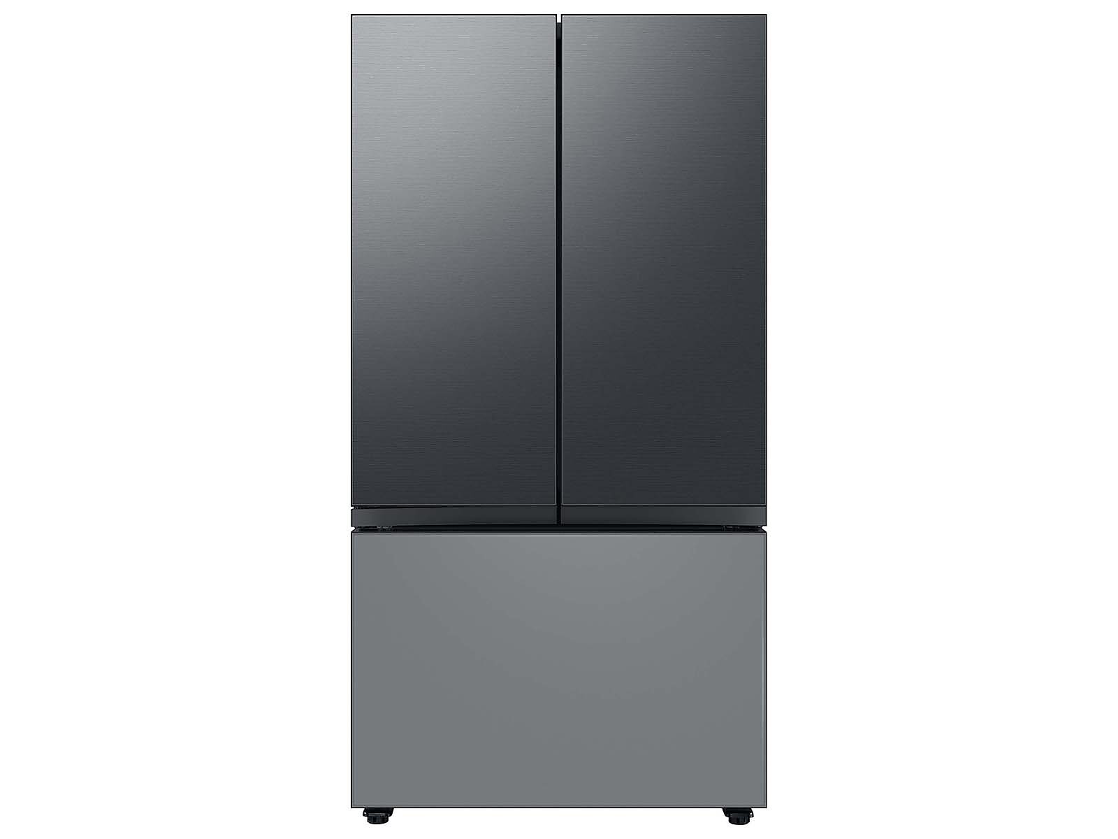 Bespoke 3-Door French Door Refrigerator Panel in Matte in Black Steel - Top Panel(RA-F18DU3MT/AA)