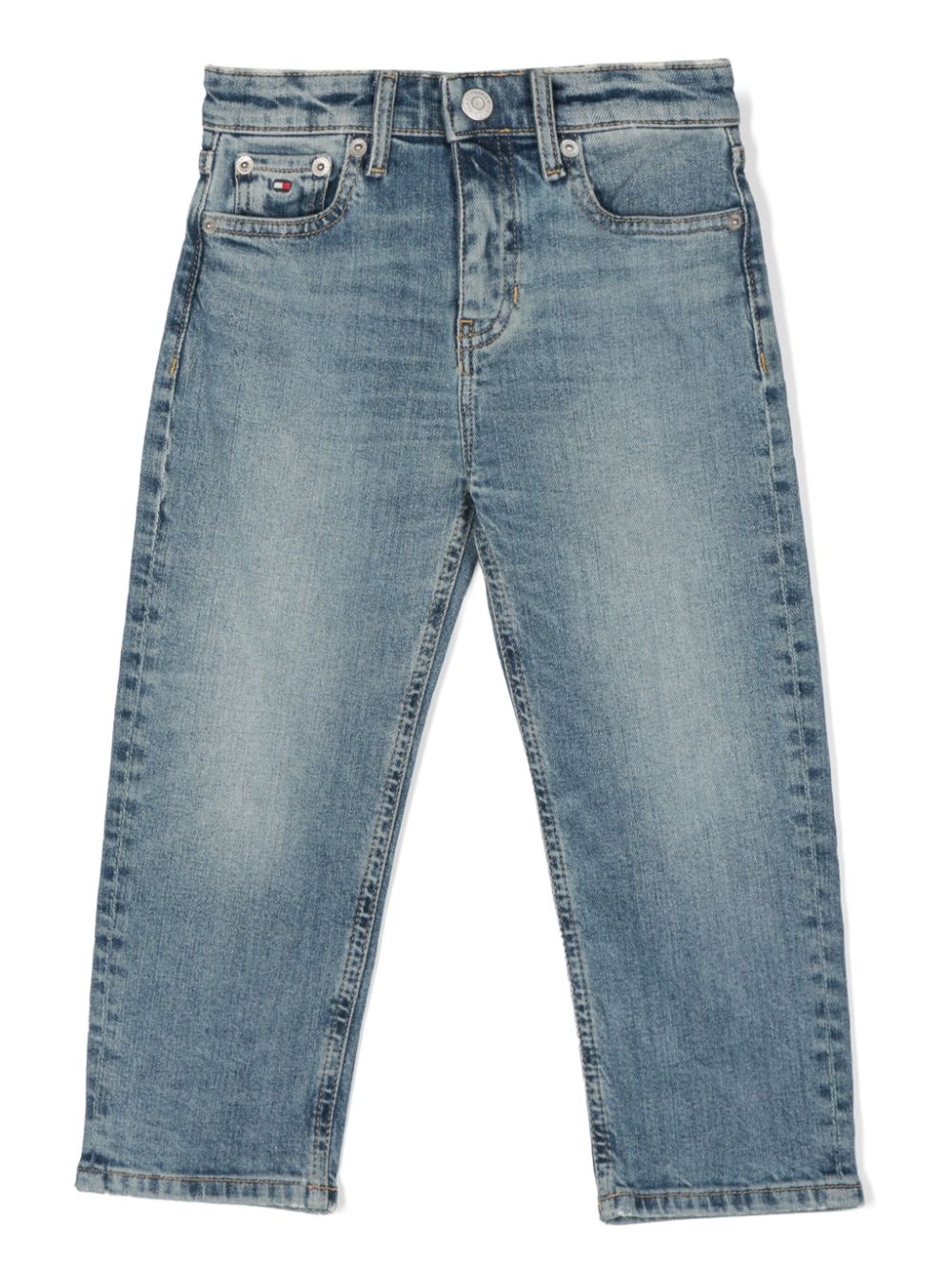 Logo-patch jeans - Blue