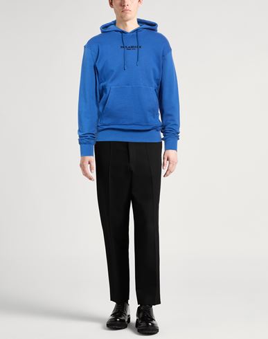 Man Sweatshirt Azure Size M Cotton