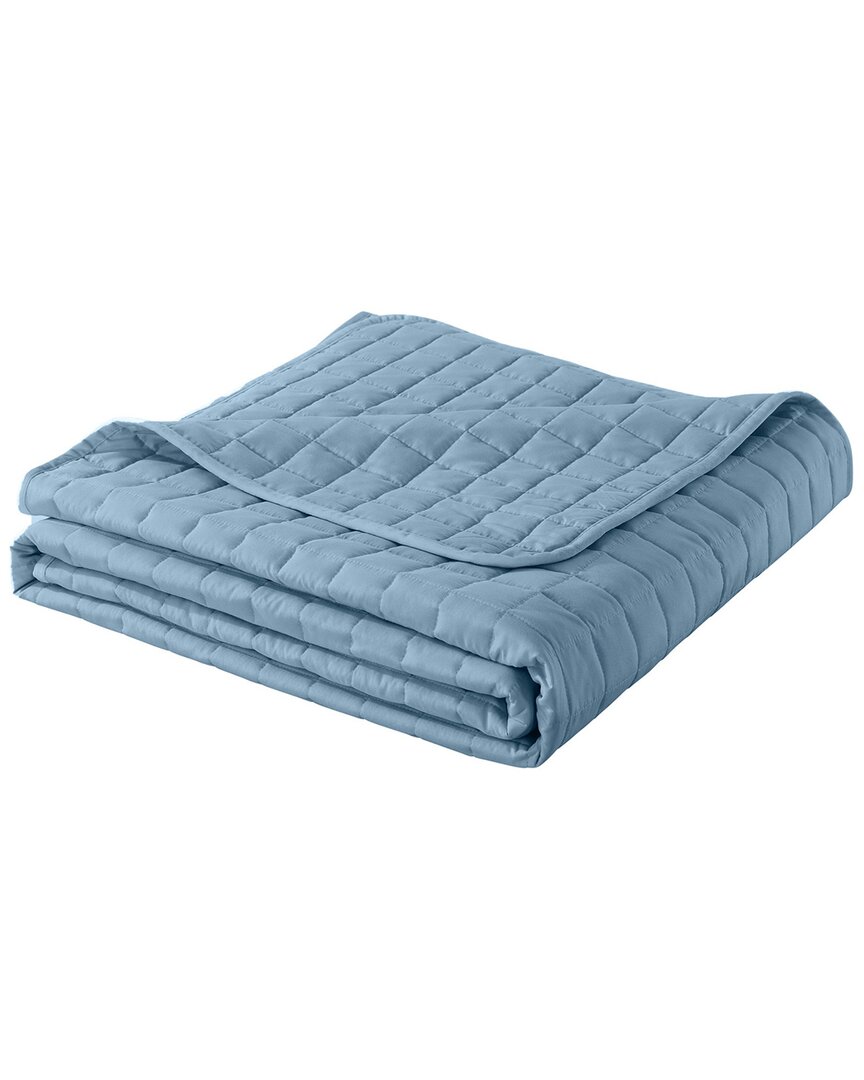 Velvet Trim Down Alternative Blanket Blush