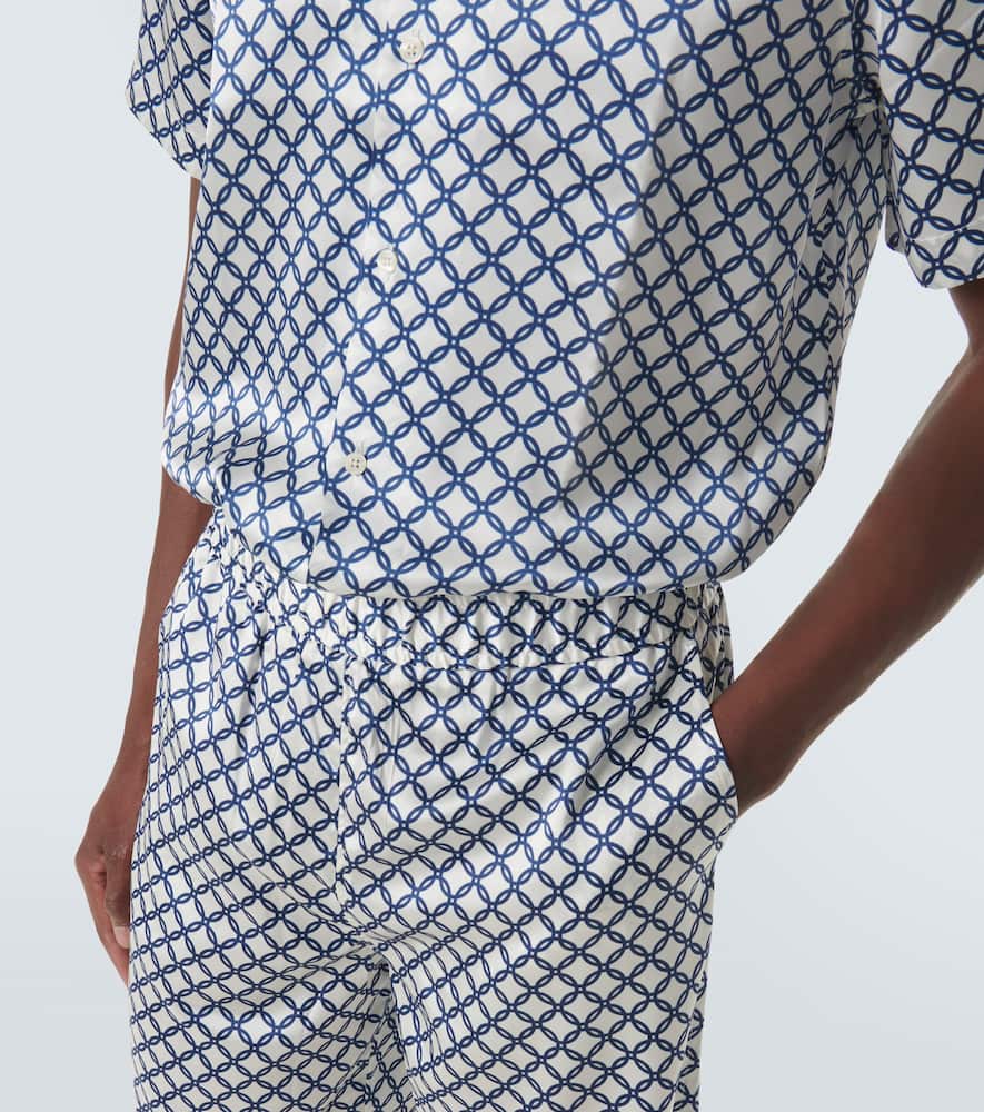 Palma printed silk-blend shorts