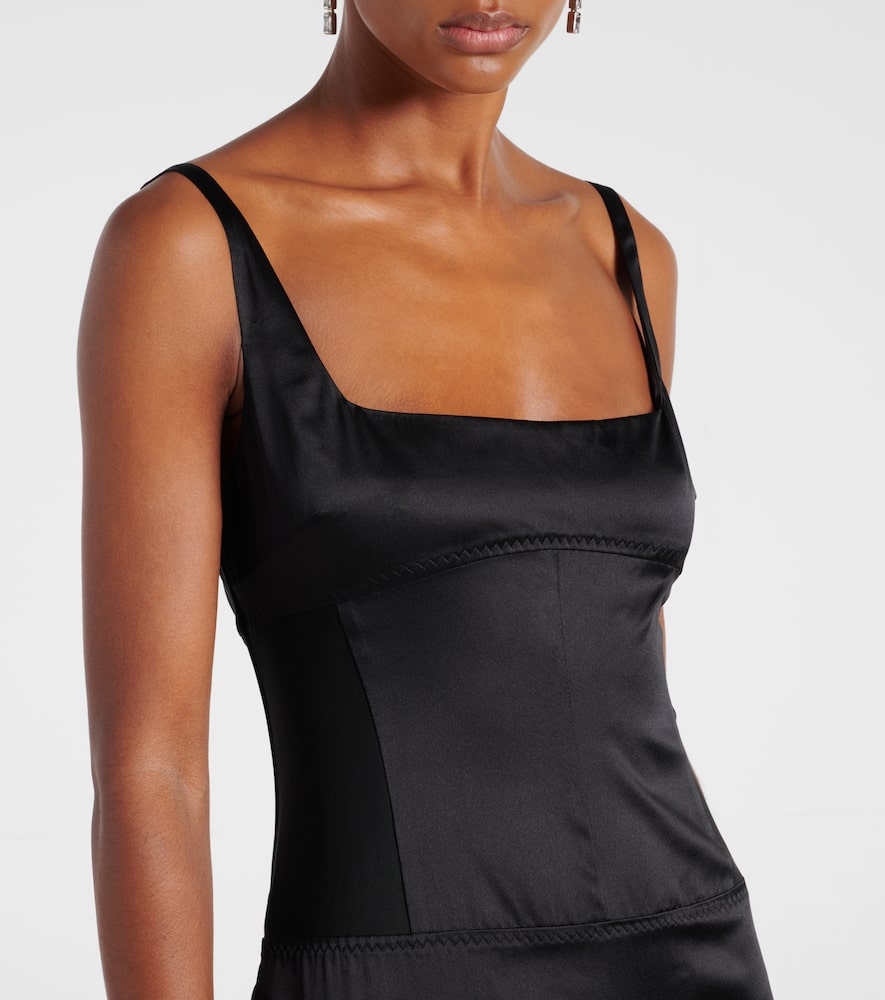 Sonora Evening silk-blend satin midi dress