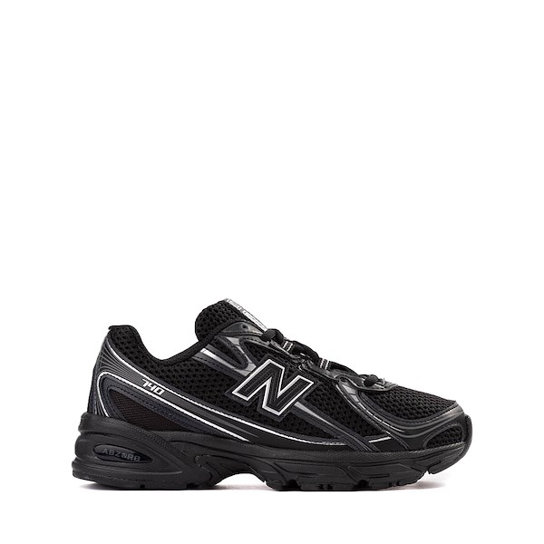 New Balance 740 Athletic Shoe - Big Kid - Black / Silver Metallic