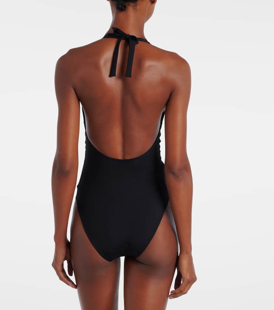 Couture bow-detail swimsuit