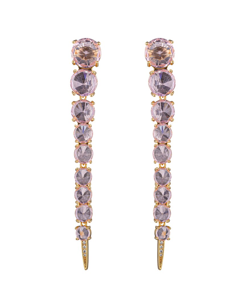 Harper Green Drop CZ Drop Earrings