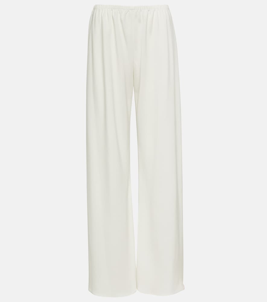 Gala double-cady wide-leg pants
