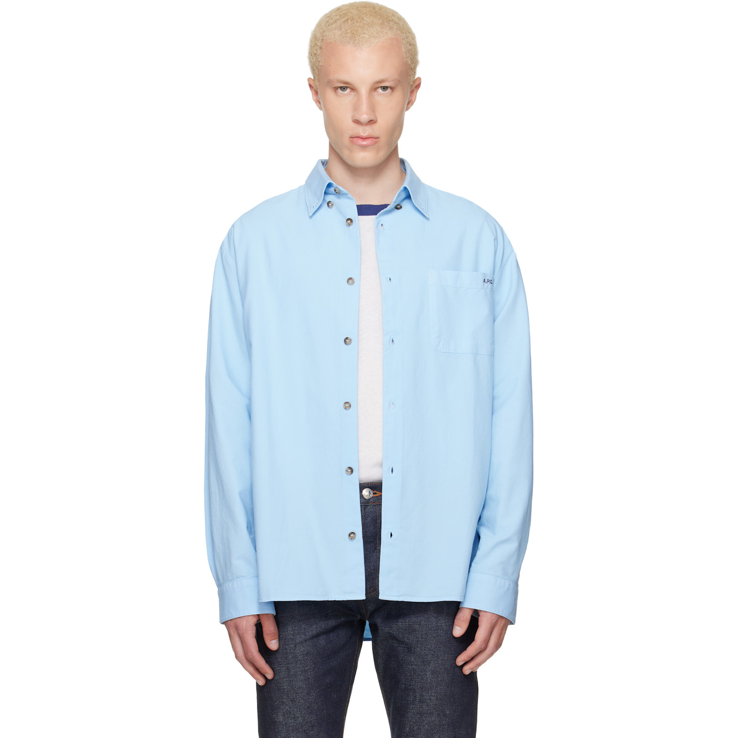 Blue Mateo Logo Shirt