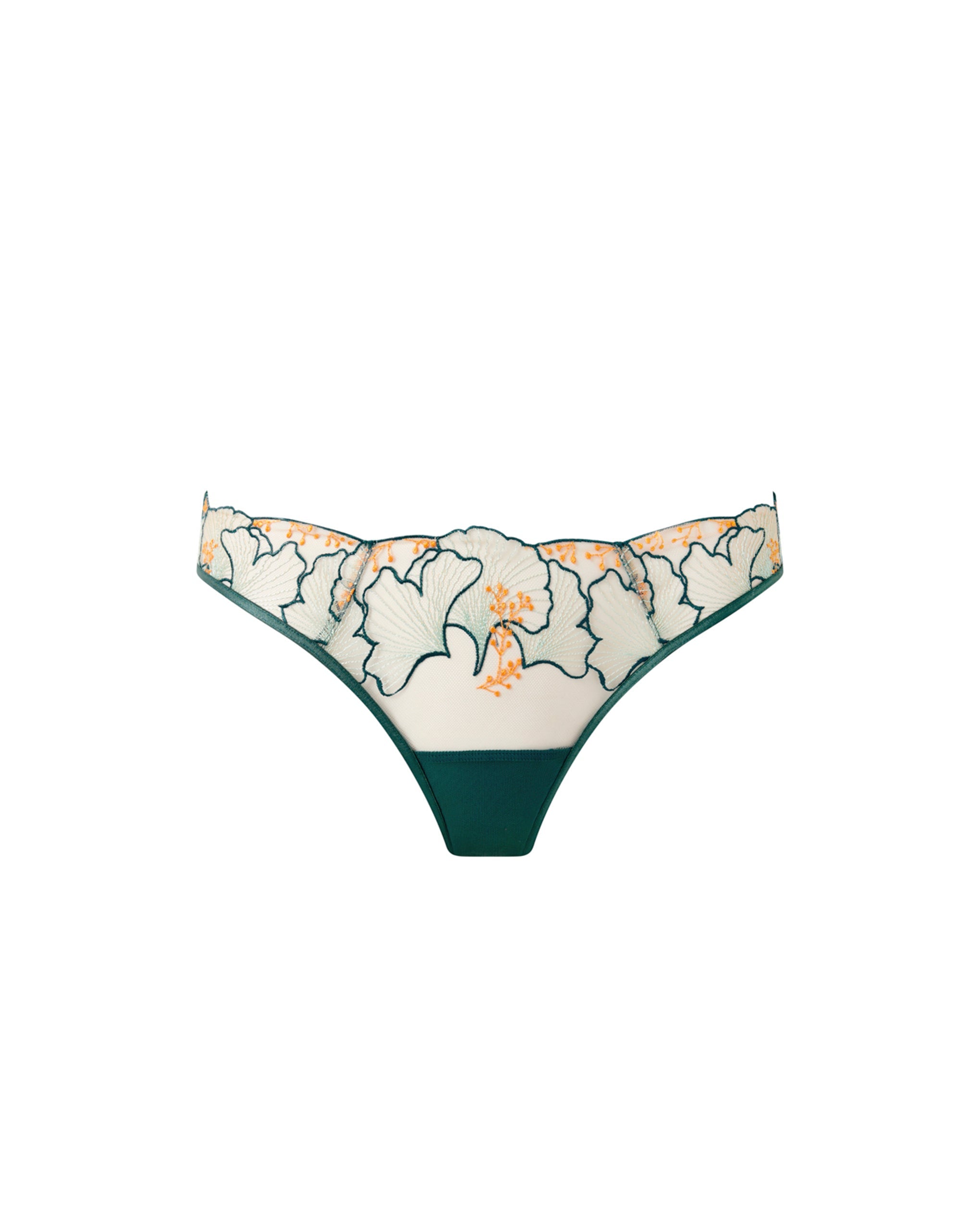 Bluebella Gianna Sheer Brief Green/Orange