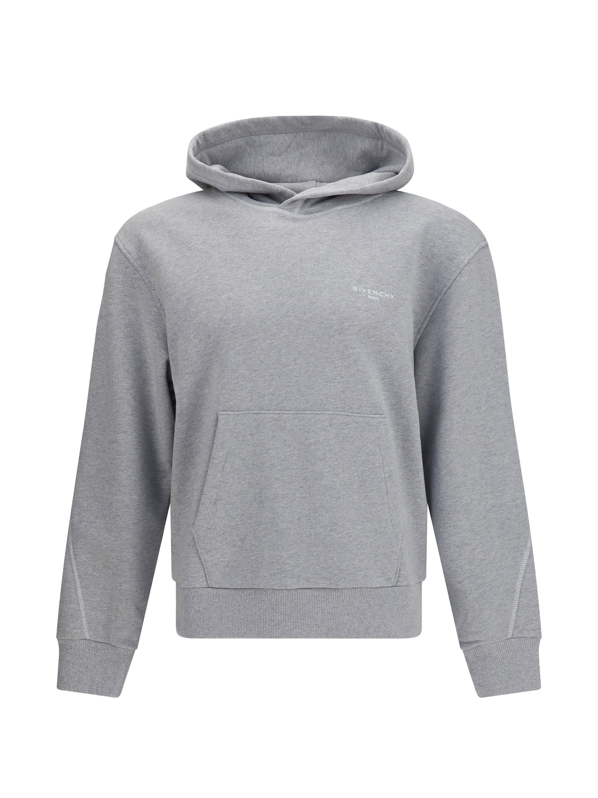 Contrast-Stitch Hooded Sweatshirt for Men