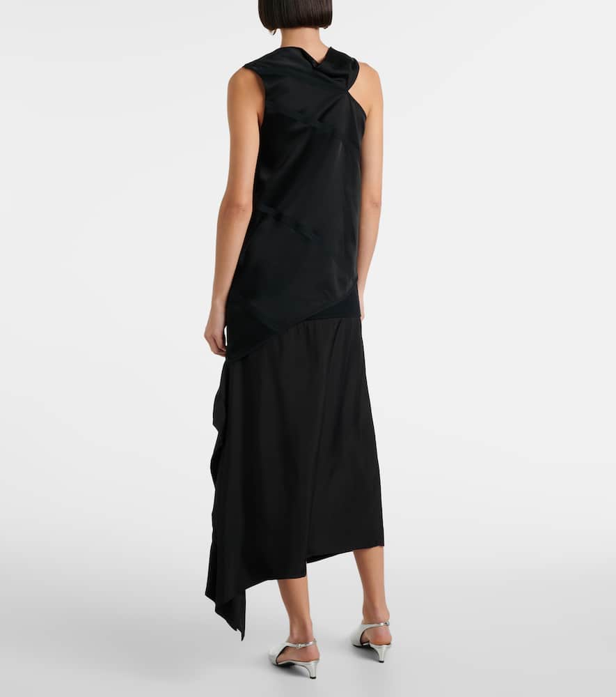 Asymmetric satin top