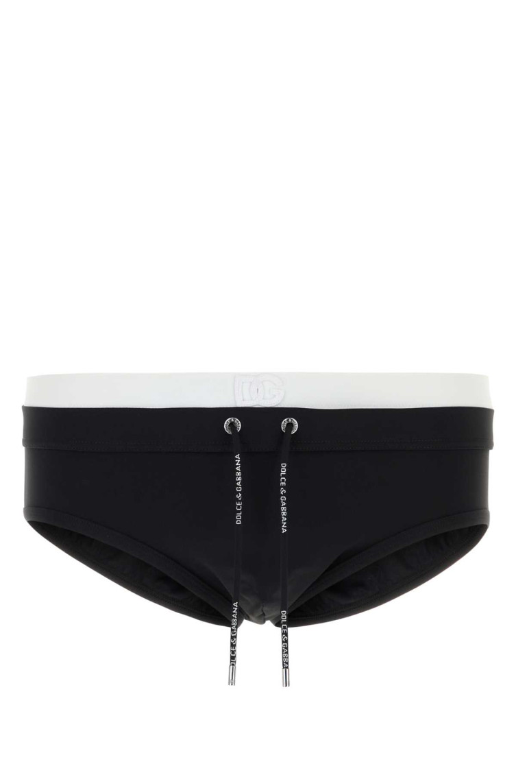 Dolce&Gabbana - stretch nylon swim brief logo waistband