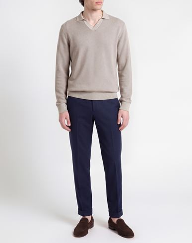 Man Sweater Light grey Size 38 Virgin Wool