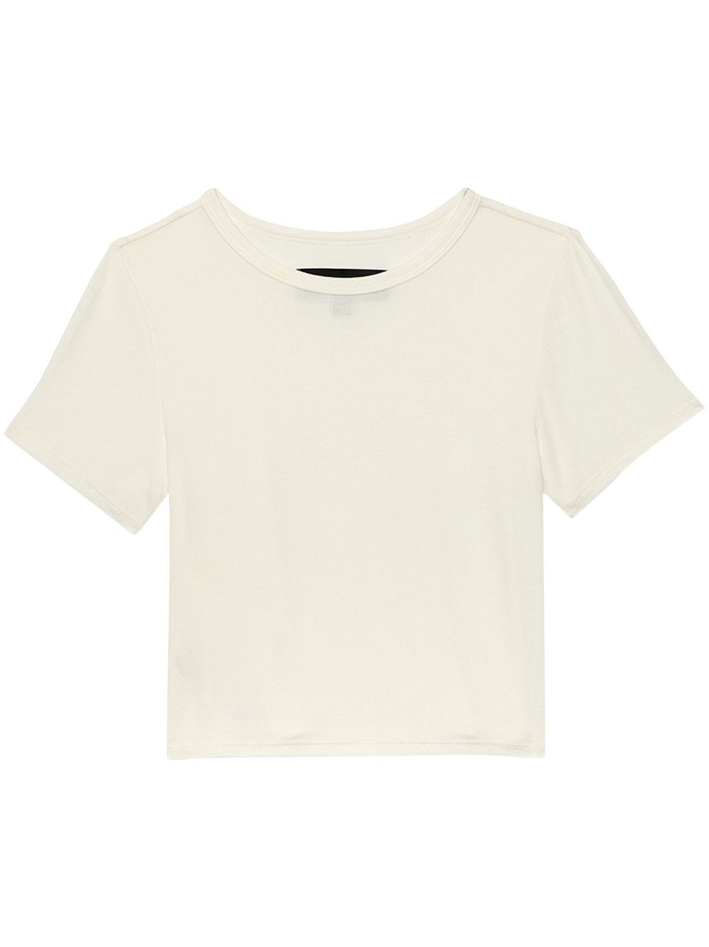 Logo-embroidered cotton T-shirt - White
