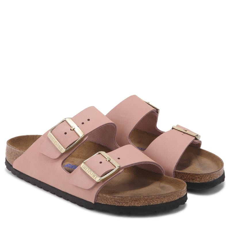 Women's Arizona Soft Footbed Sandals (Soft Pink Nubuck)