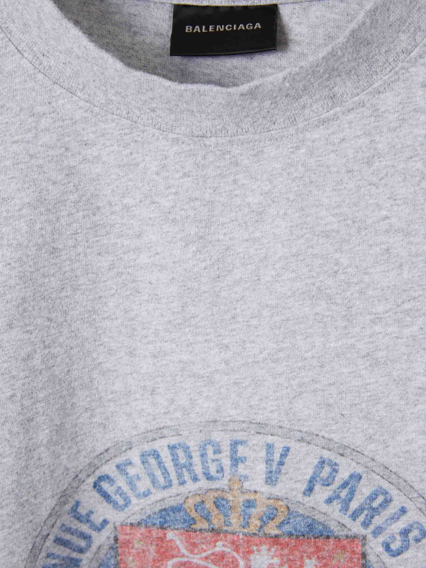 Grey Cotton T-shirt