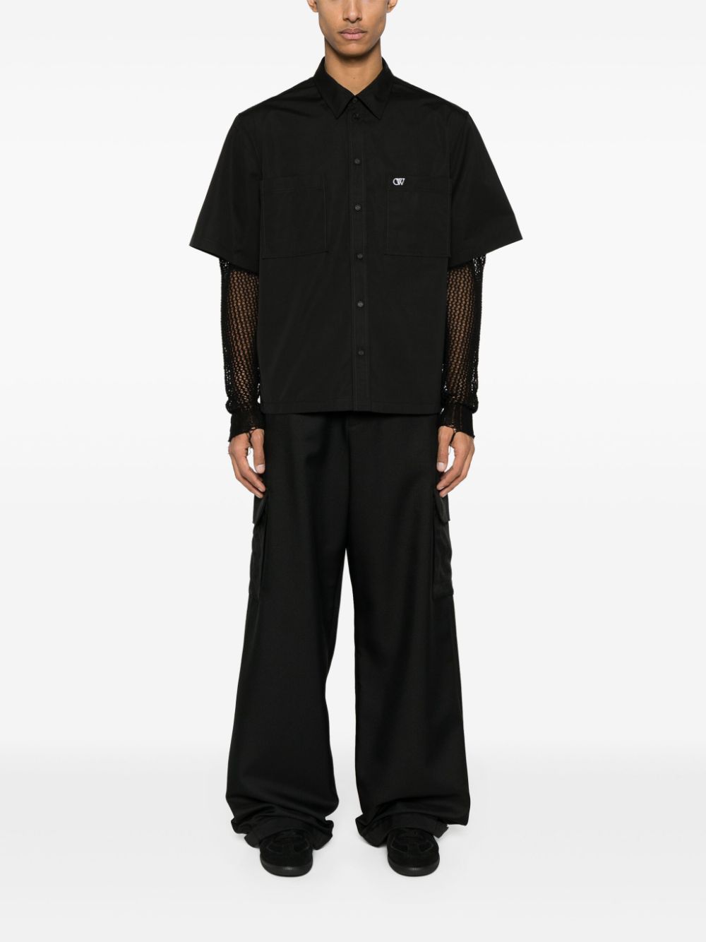 Ow Drill Cargo pants - Black