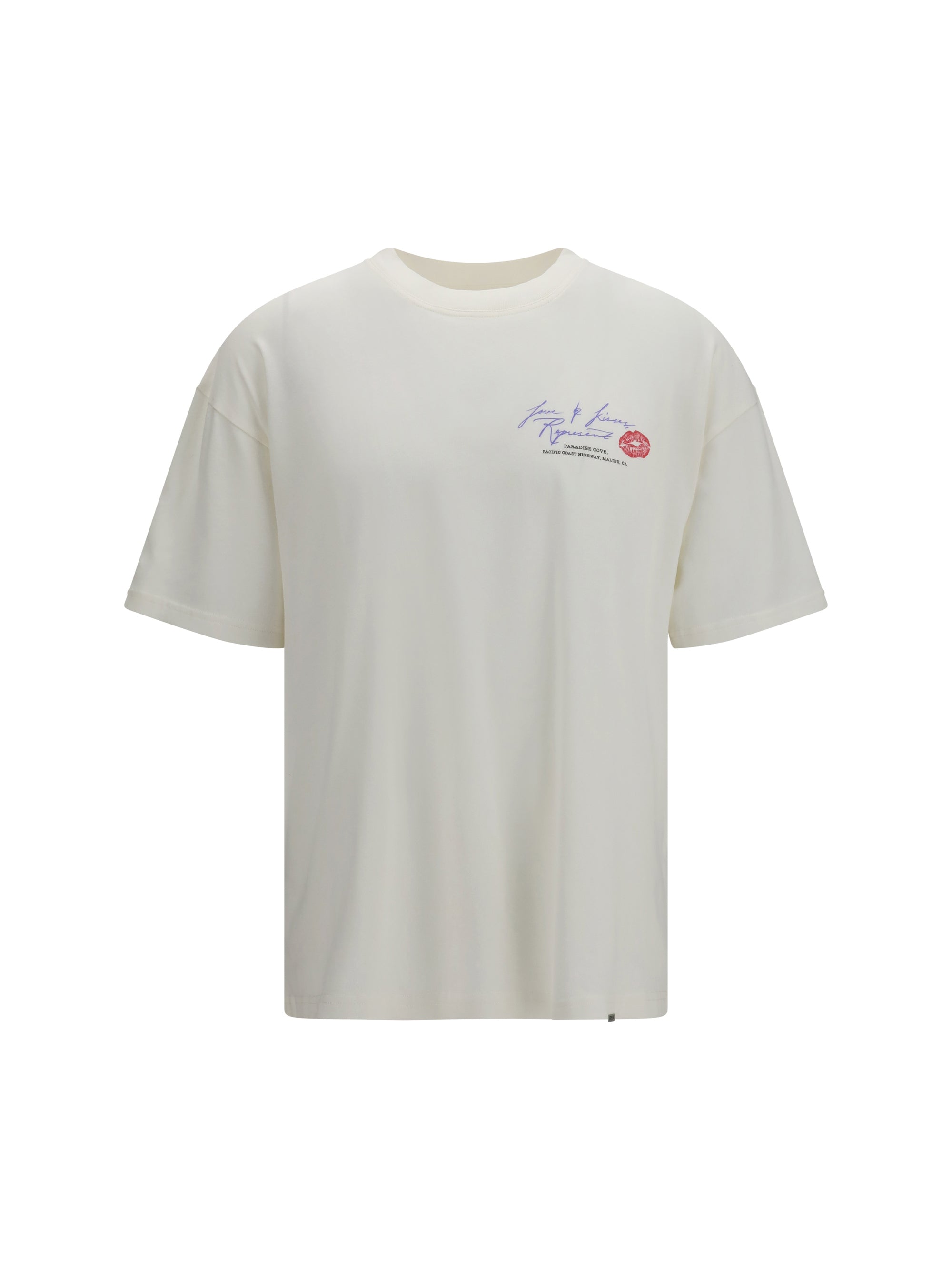 Logo-Embroidered Graphic T-Shirt — White