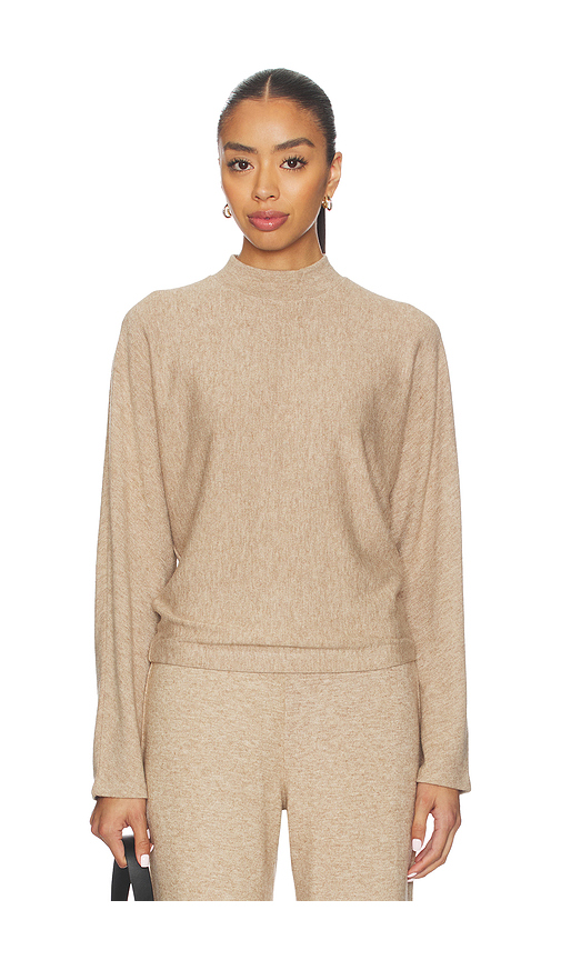 Vince cozy dolman mock neck pullover en color beige S también en L