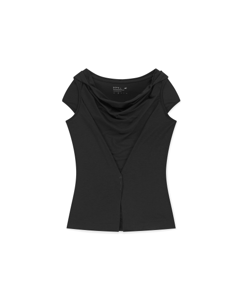 W Polartec Delta FlexAir Hooded Tee Black