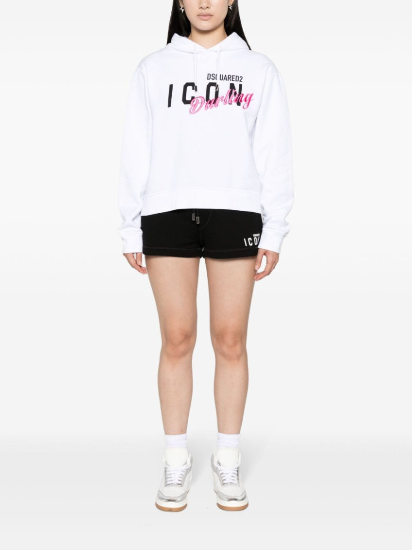 Logo Printed Drawstring Hoodie