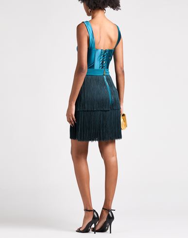 Woman Mini skirt Deep teal Size 8 Polyester, Elastane, Acetate