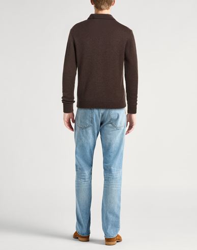 Lab Man Sweater Dark brown Size L Merino Wool, Superkid mohair, Cashmere