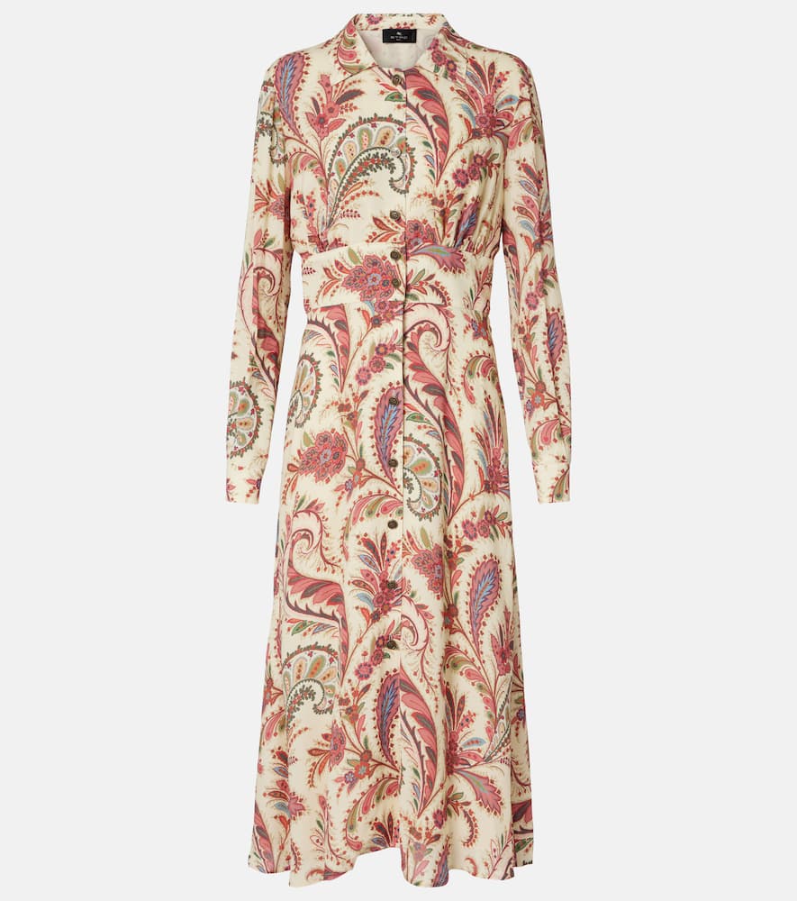 Paisley shirt dress