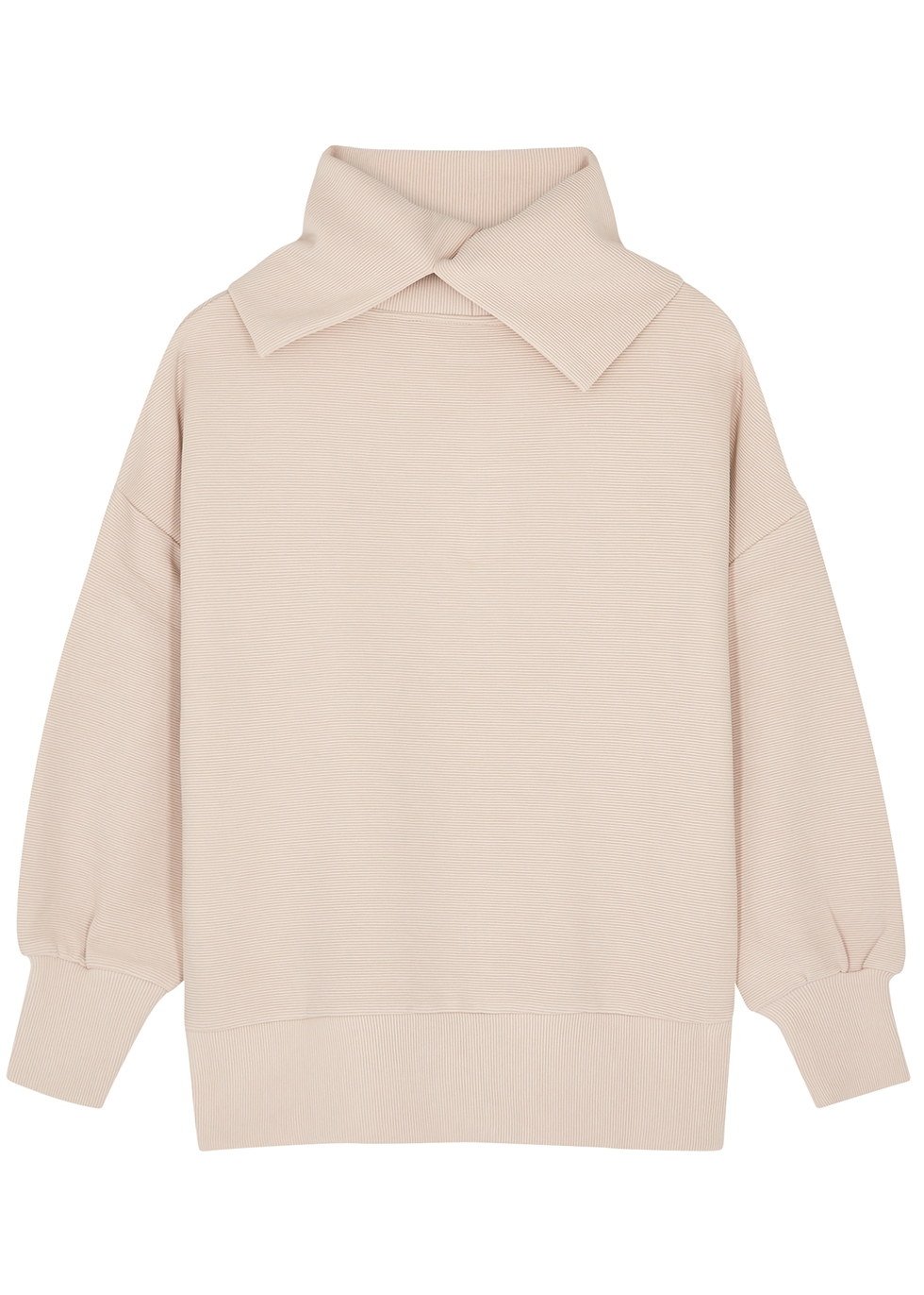 Milton roll-neck ribbed jersey sweatshirt