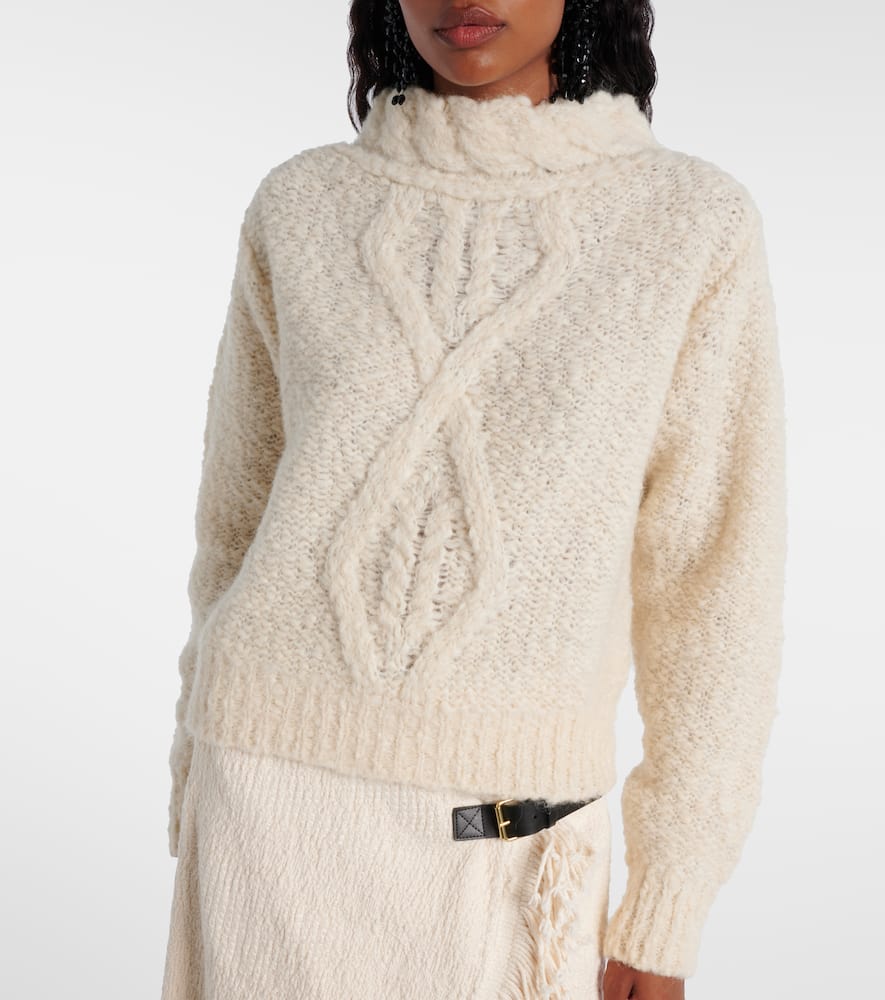 Romane cable-knit turtleneck sweater