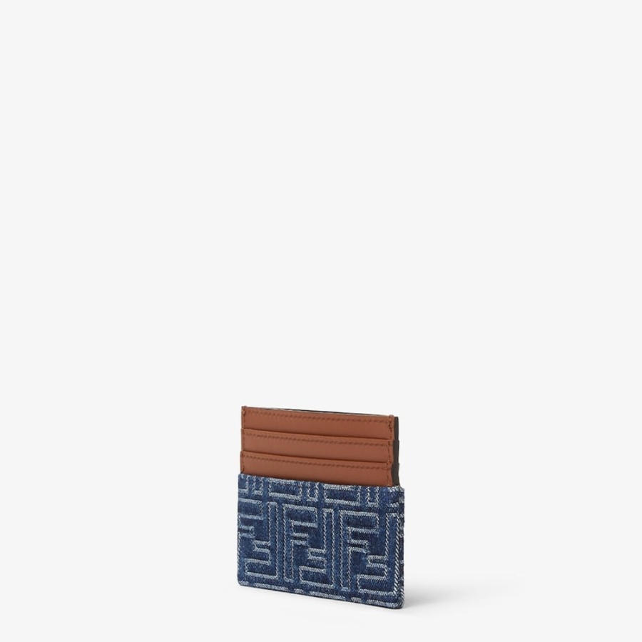 FF Jacquard Denim Card Holder