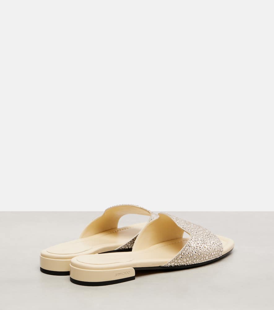 Dina embellished satin slides